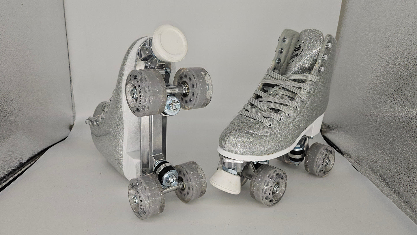 BEGINNER/ STARTER SKATES/ GLITTER SILVER