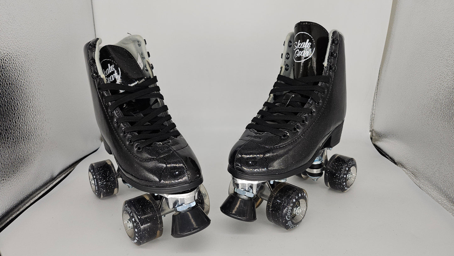 BEGINNER/ STARTER SKATES/ GLITTER BLACK