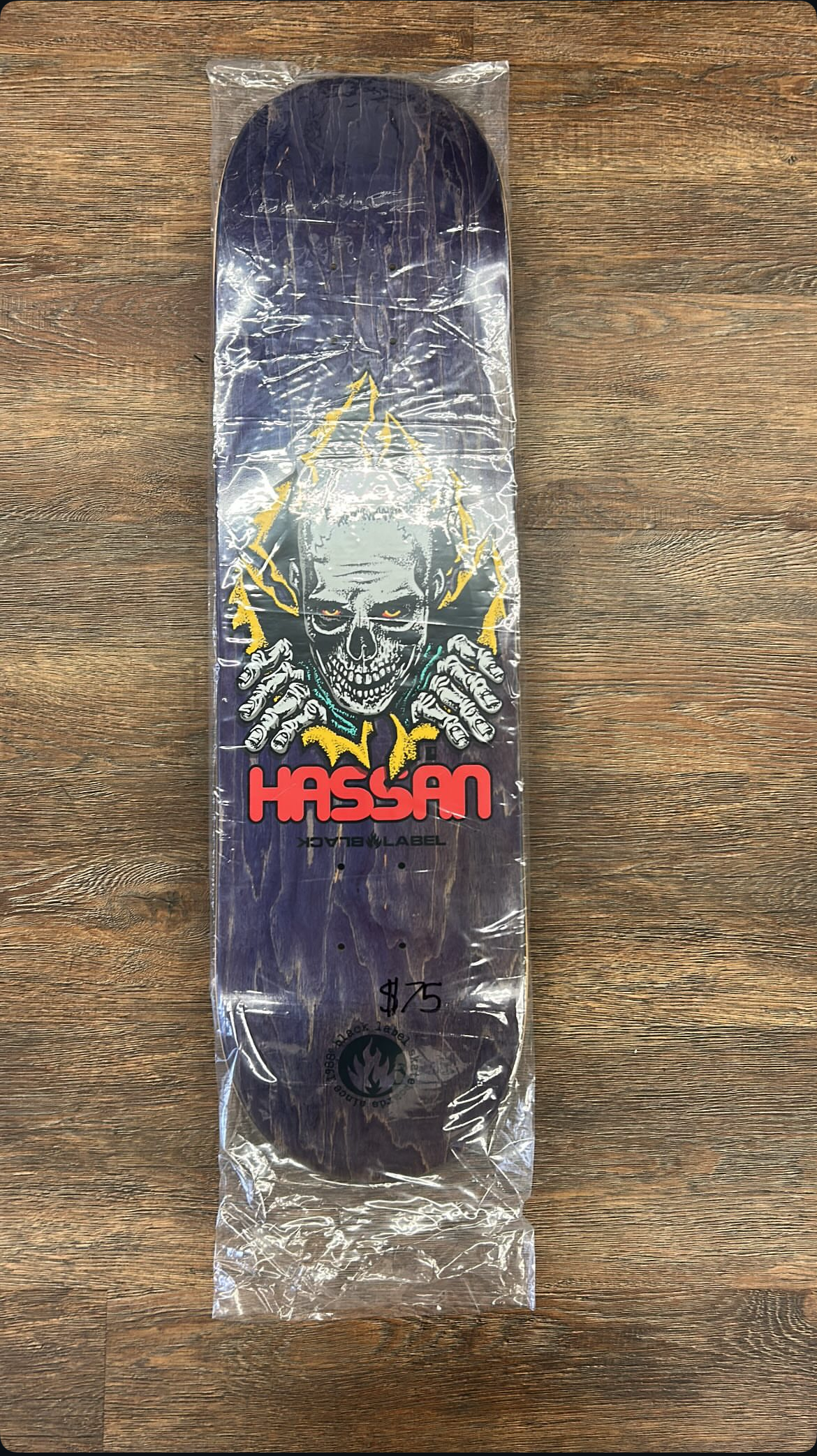 Black Label Omar Hassan Ripper skateboard deck