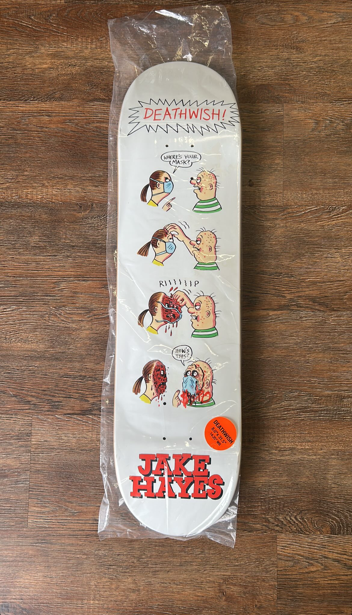 Deathwish Skateboards Jake Hayes Quarantine Skateboard Deck