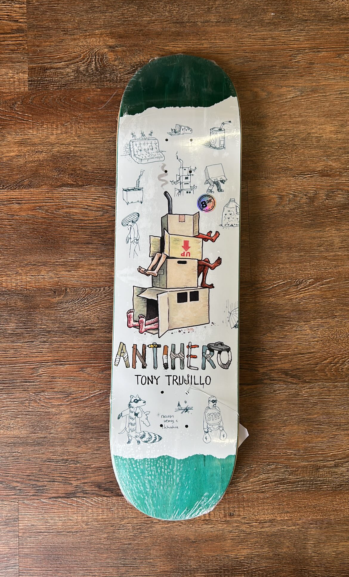 Anti-Hero Tony Trujillo "Recycling" skateboard deck