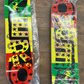 Zero Sandoval Rasta Punk skateboard deck.