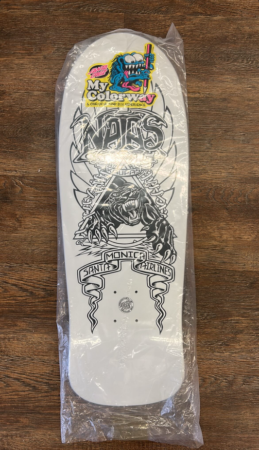 Santa Cruz Natas Panther 2 "My Colorway" Reissue skateboard deck