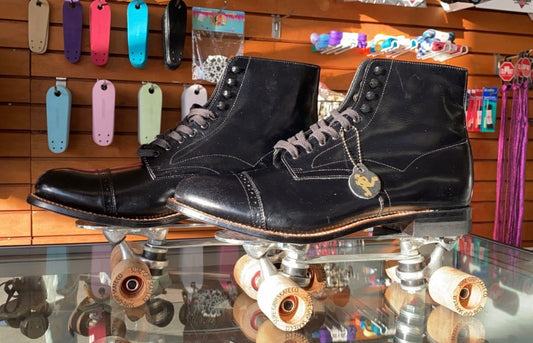 STACY ADAM'S MADISON HIGH-TOP COMPLETE PACKAGE WITH SURE GRIP WOOD WHEELS AND PRECISION NTS PLATE