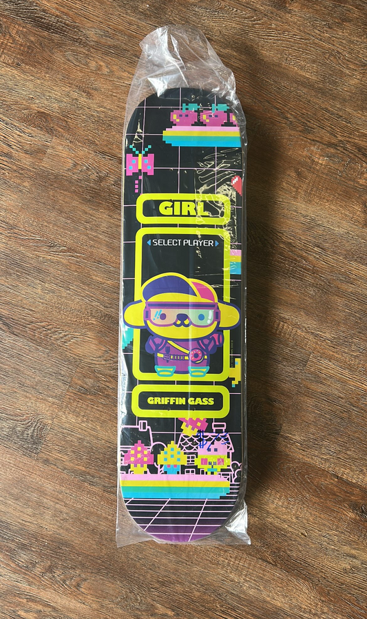 Girl x Sanrio Griffin Gass Kawaii Arcade skateboard deck
