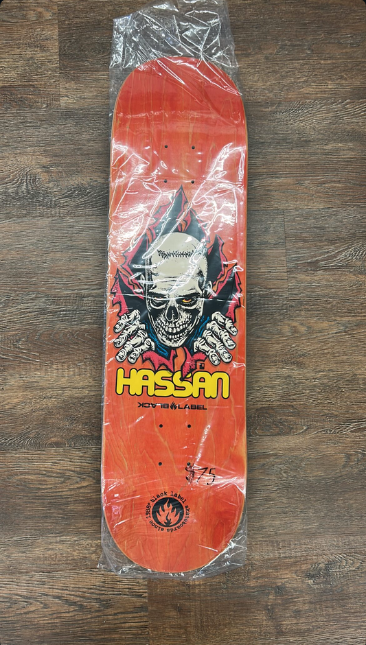 Black Label Omar Hassan Ripper skateboard deck