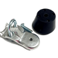TOE STOPS WITH BRACKETS- SURE GRIP BACK BRAKE, BLACK