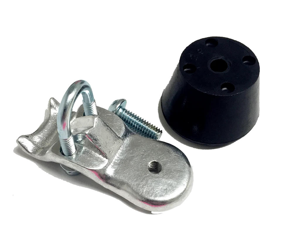 TOE STOPS WITH BRACKETS- SURE GRIP BACK BRAKE, BLACK