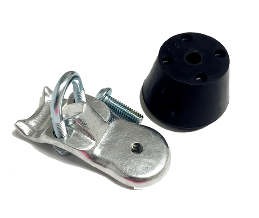 TOE STOPS WITH BRACKETS- SURE GRIP BACK BRAKE, BLACK