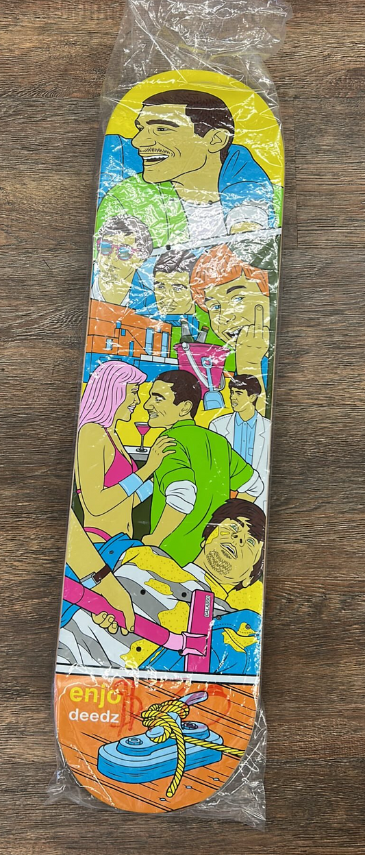 Enjoi "Weekend at Louie's" Deedz skateboard deck