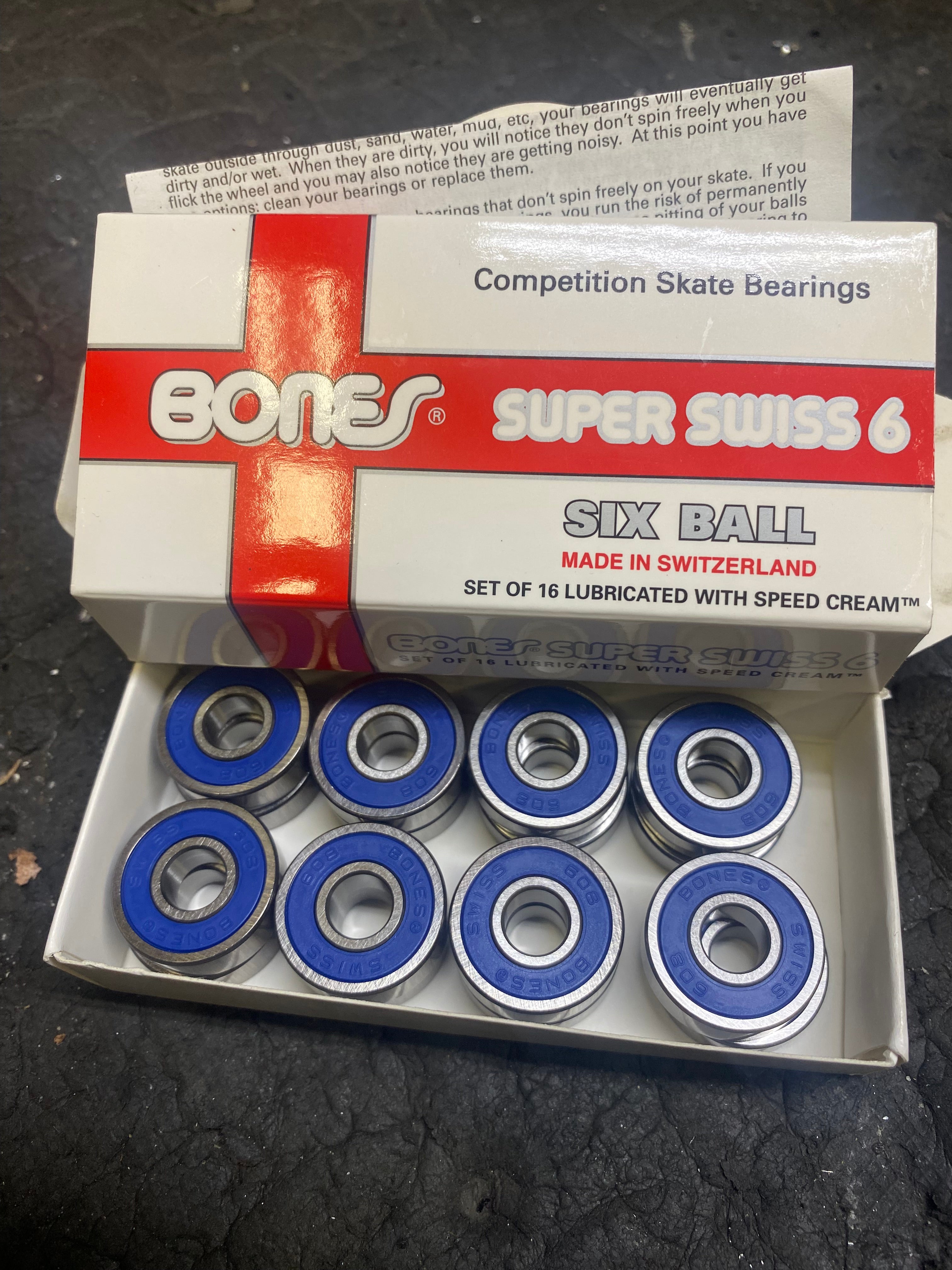 Bones Super Swiss 6 Ball Bearings