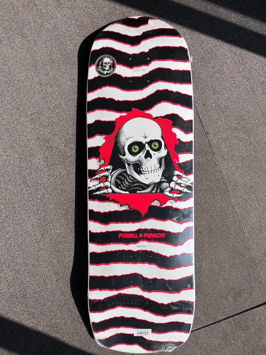 Powell Peralta OG Ripper Skateboard Deck - White/Red