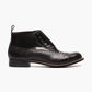 STACY ADAMS -Black Spectator Spat Cap Toe Demi