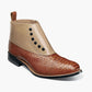 STACY ADAMS-BROWN MULTI SPECTATOR SPAT CAP TOE