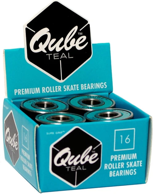 SURE-GRIP ROLLER SKATE ACCESSORIES- BEARINGS (SETS)- QUBE TEAL