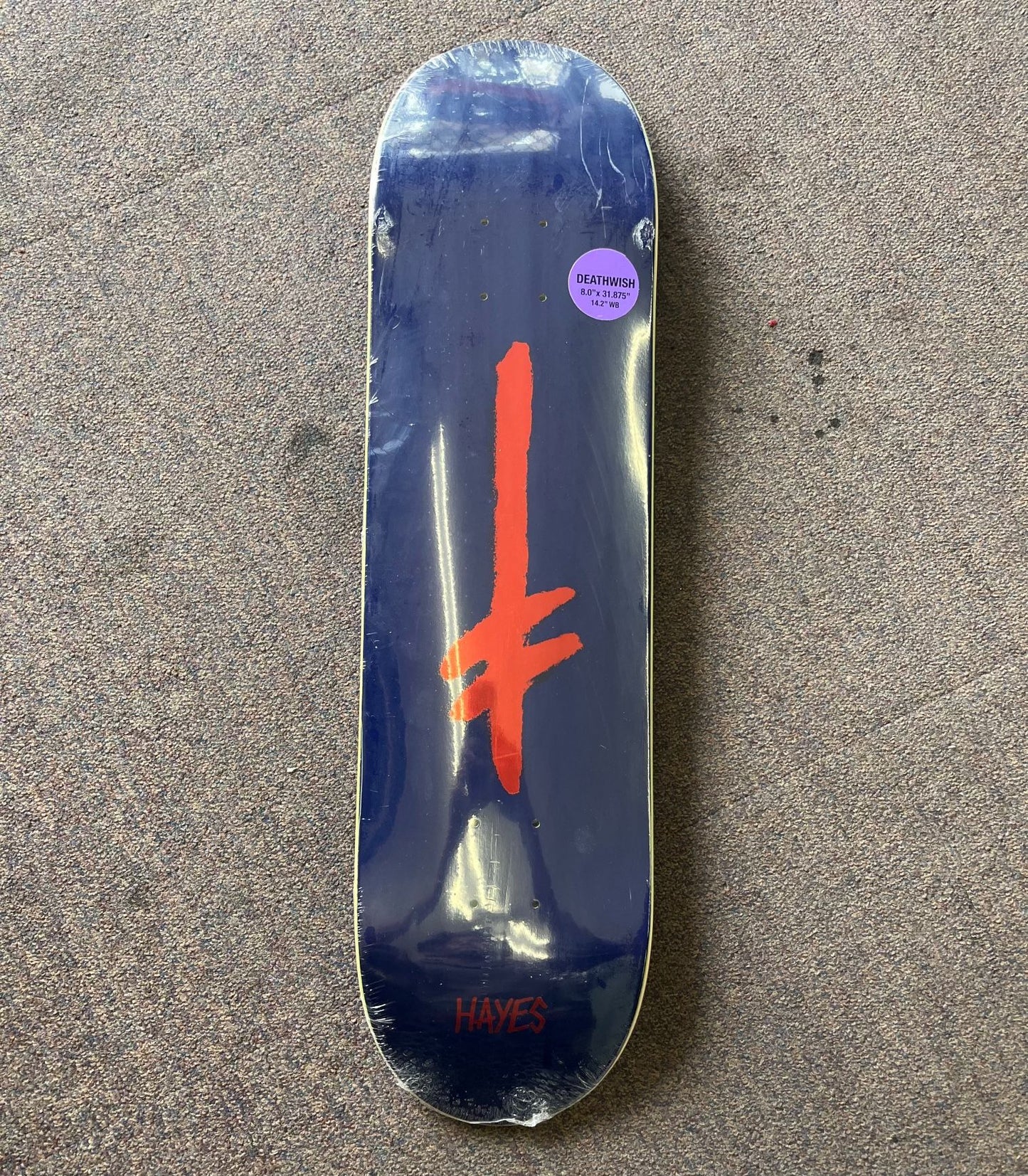 8.0 DEATHWISH JH NAVY/RED FOIL CREDO DECK